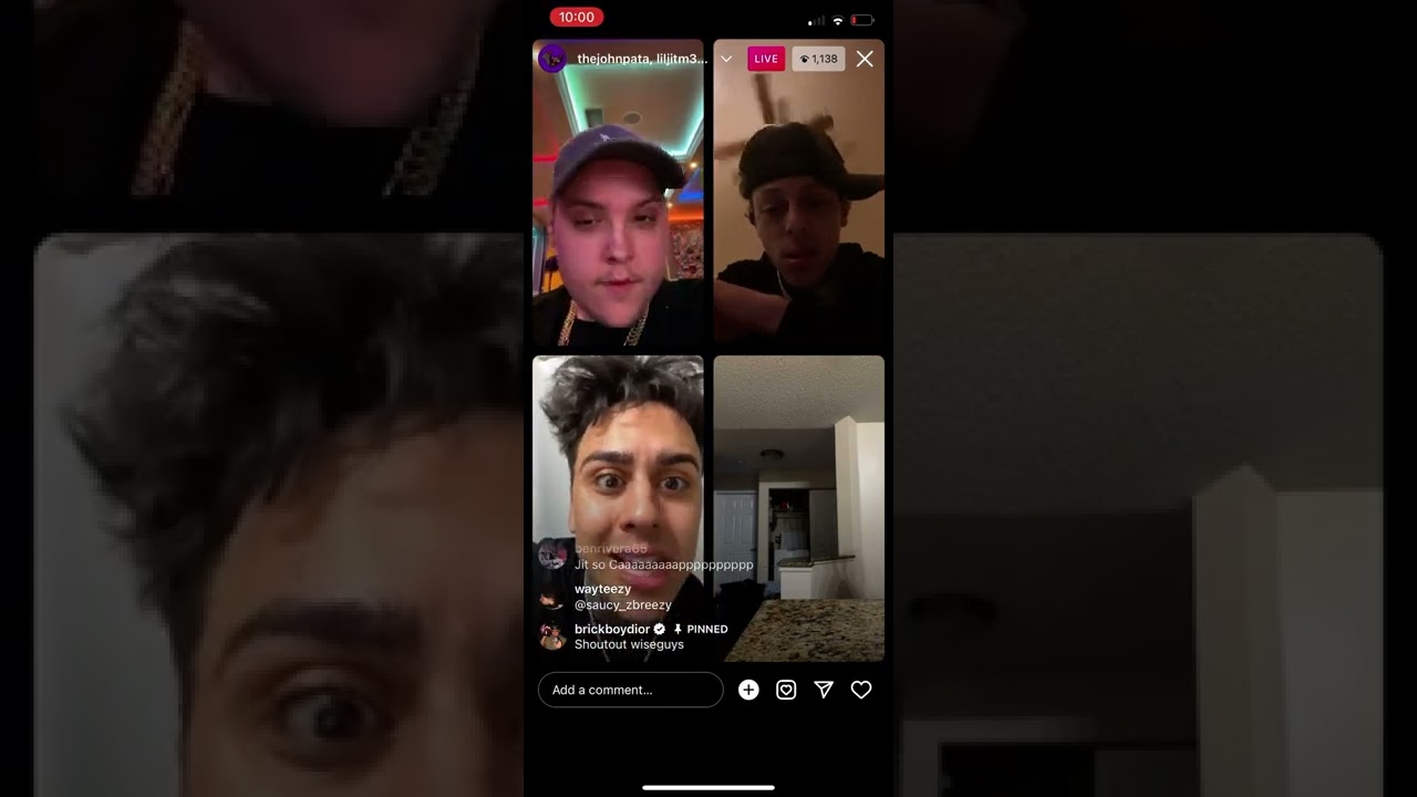 Liljitm3n J wavy and 954Enzo On IGlive all beefing with each other Ft. John Pata (wild live)😂😂👀