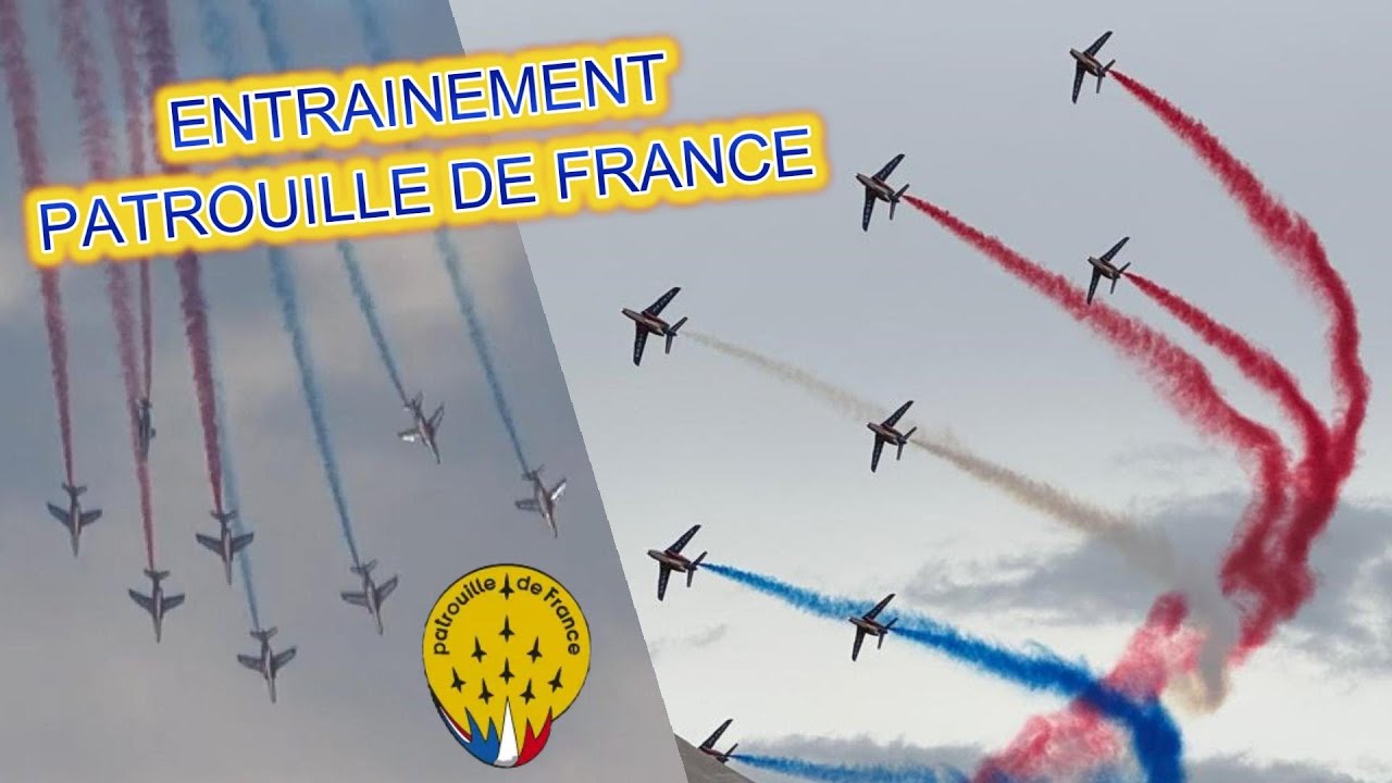 Entrainement Patrouille de France la veille du meeting aérien de Carcassonne 2024.