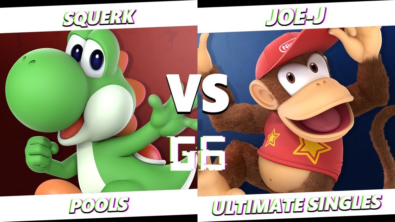 Glitch 6 SSBU - Squerk (Yoshi) VS Joe-J (Diddy Kong) Smash Ultimate Pools