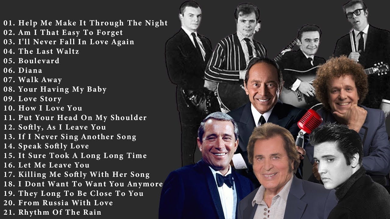 Standard Songs of Tom Jones, Engelbert Humperdink, Matt Monroe, Paul Anka, And More