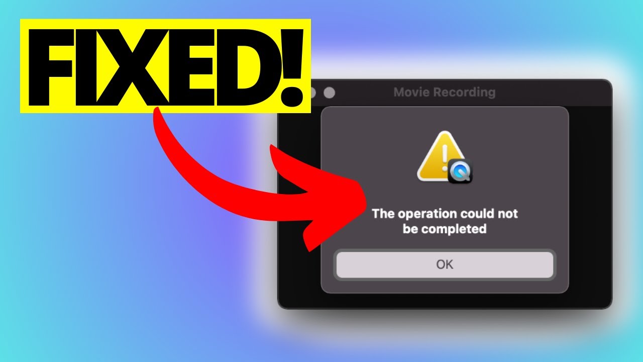 ИСПРАВЛЕНИЕ ОПЕРАЦИИ НЕ УДАЛОСЬ ЗАВЕРШИТЬ. ОШИБКА В ПРОИГРАВАТЕЛЕ Quicktime.