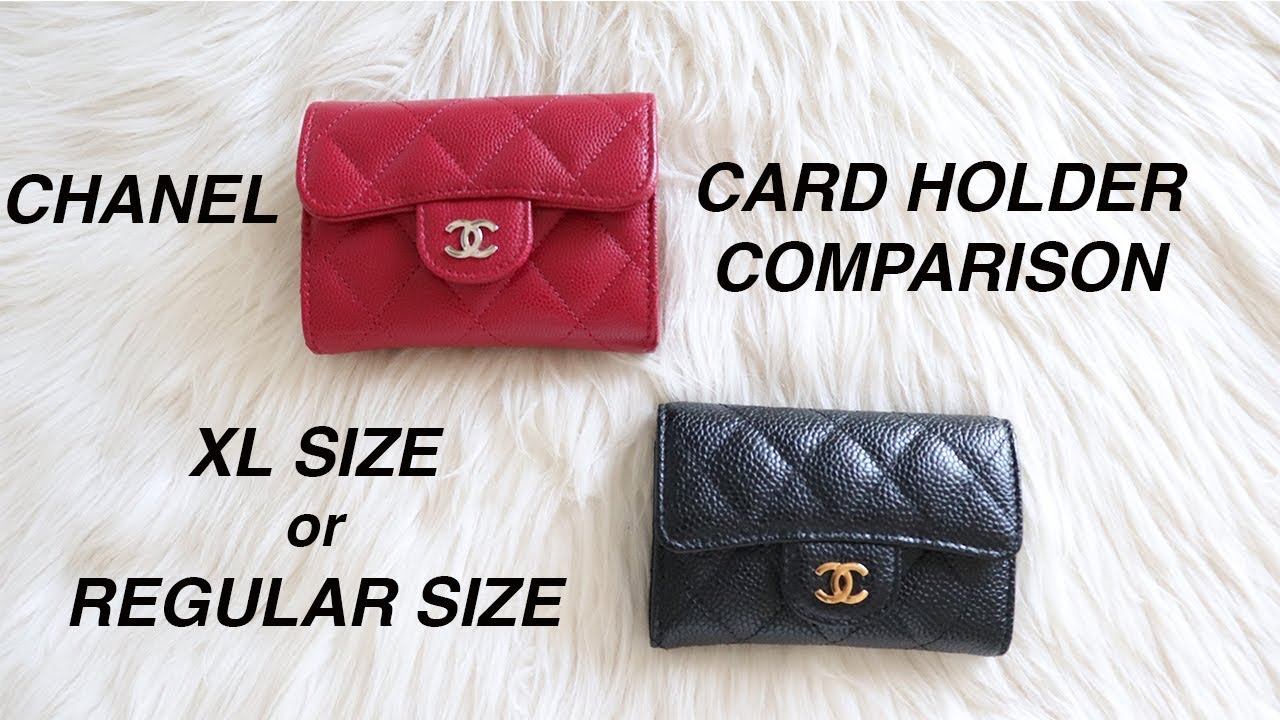 CHANEL CARD HOLDER COMPARISON | XL or REGULAR?