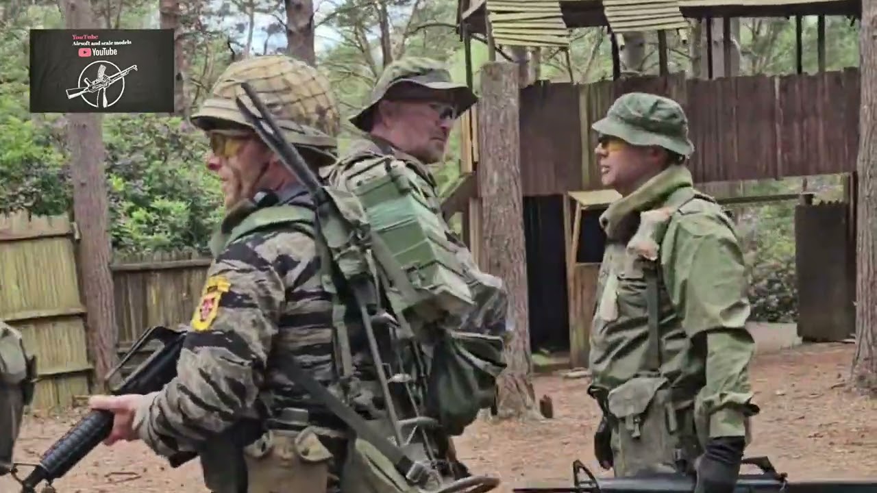 Vietnam war, airsoft filmsim at Gunman, camp Alpha, UK