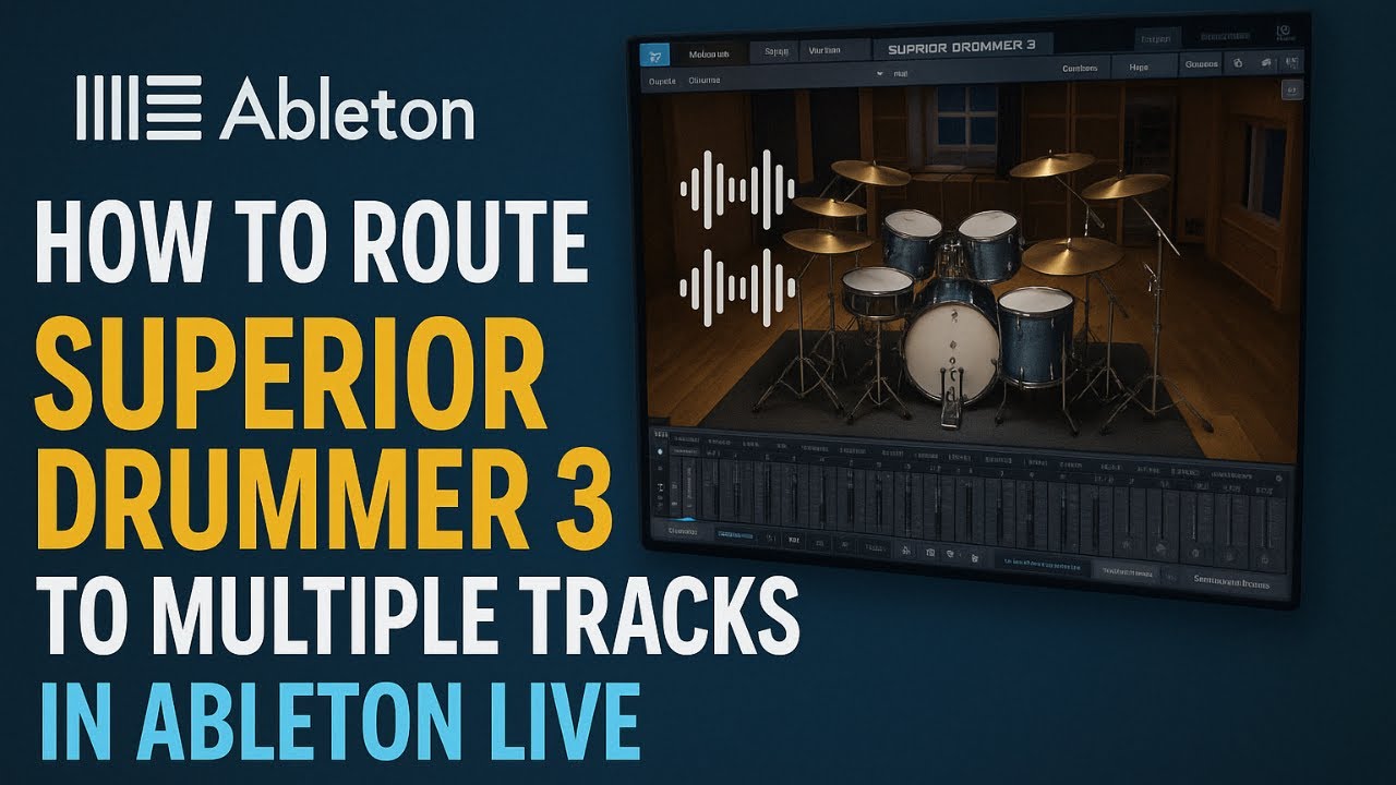 How to Route Superior Drummer 3 To Multi-Tracks in Ableton Live For Full Control of Your E-Kit Mix!
