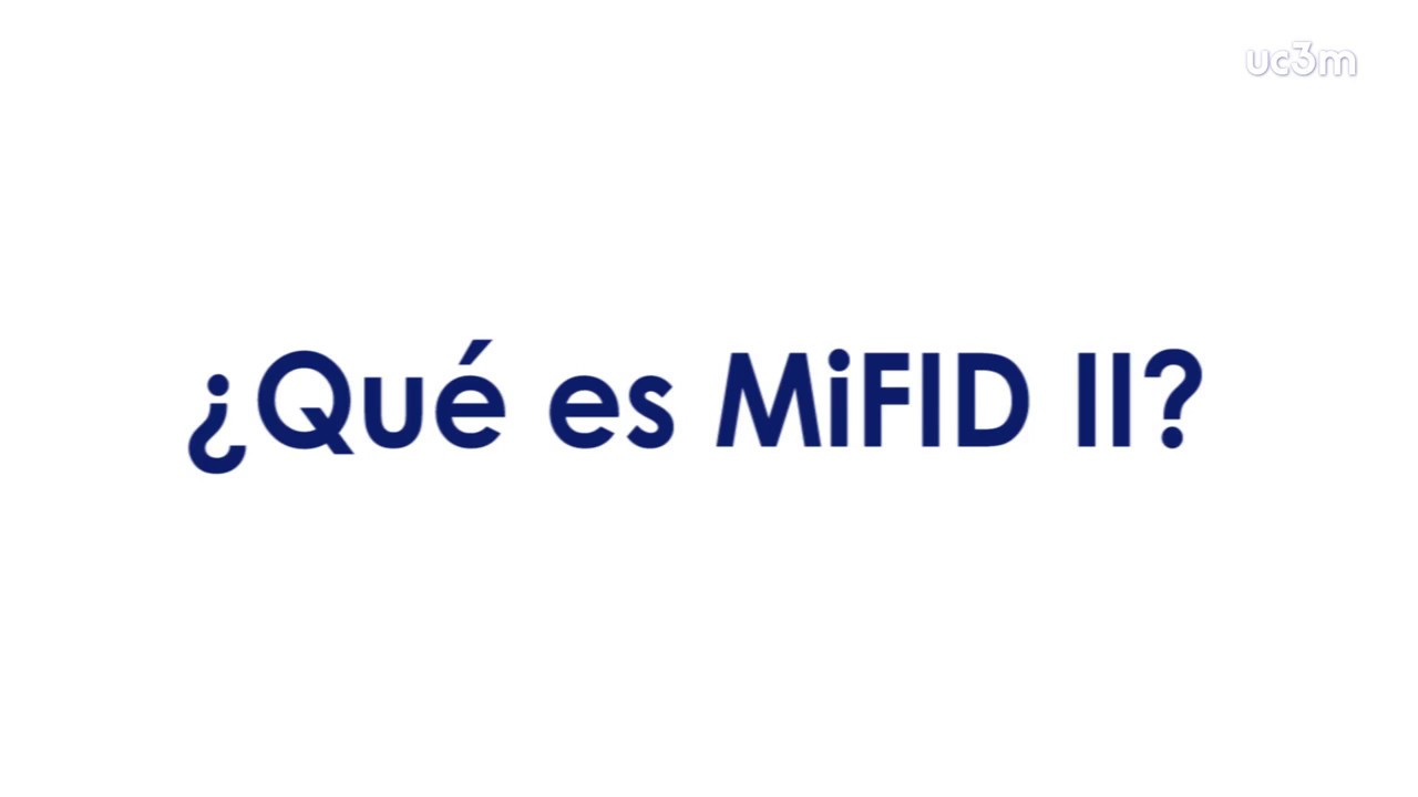 MiFID II certificación UC3M