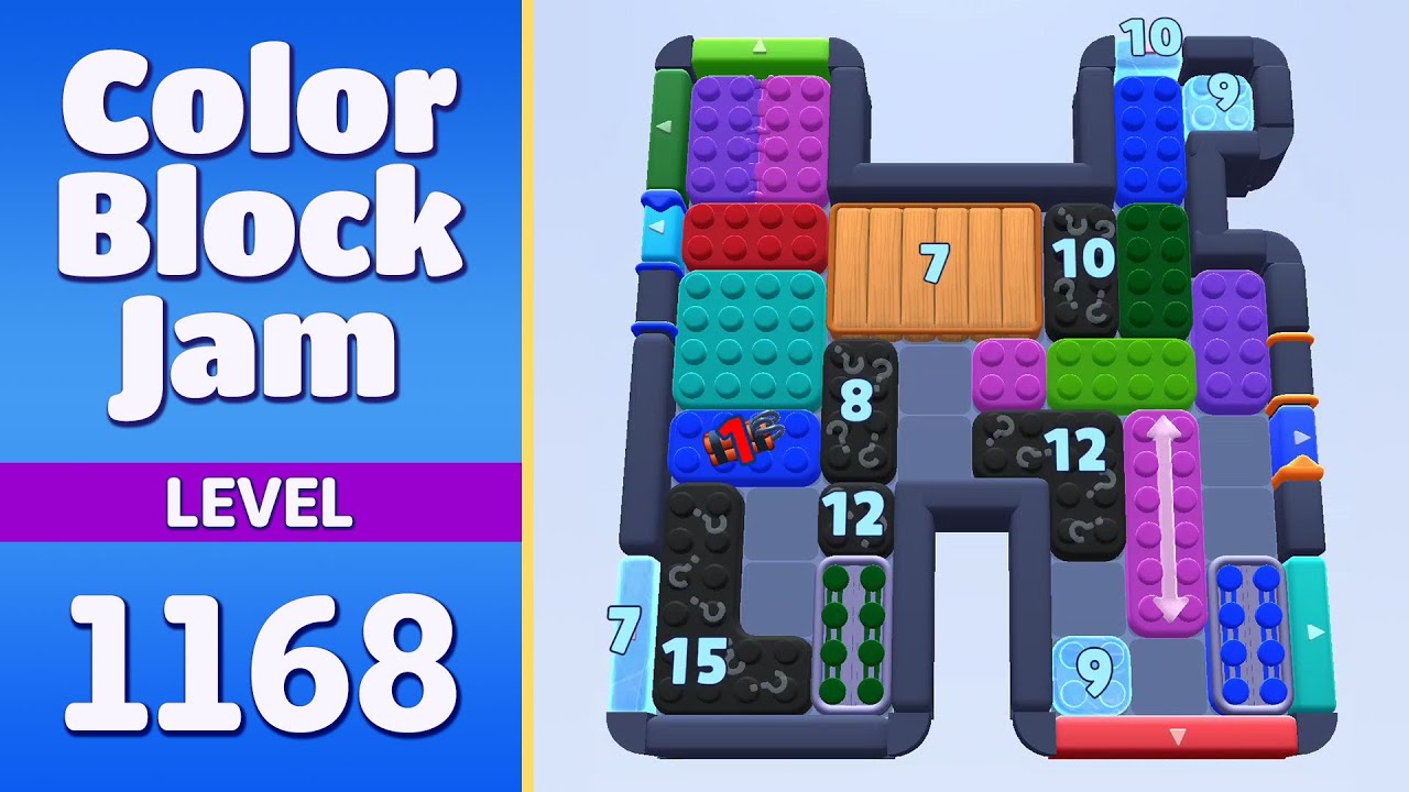 Color Block Jam Level 1168 (1169) | Every Puzzle Solved! 🎯