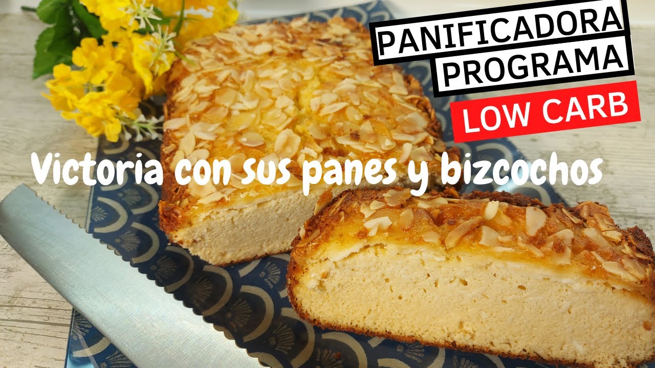 BIZCOCHO con programa LOW CARB bajo en calorías y SIN GLUTEN en Panificadora