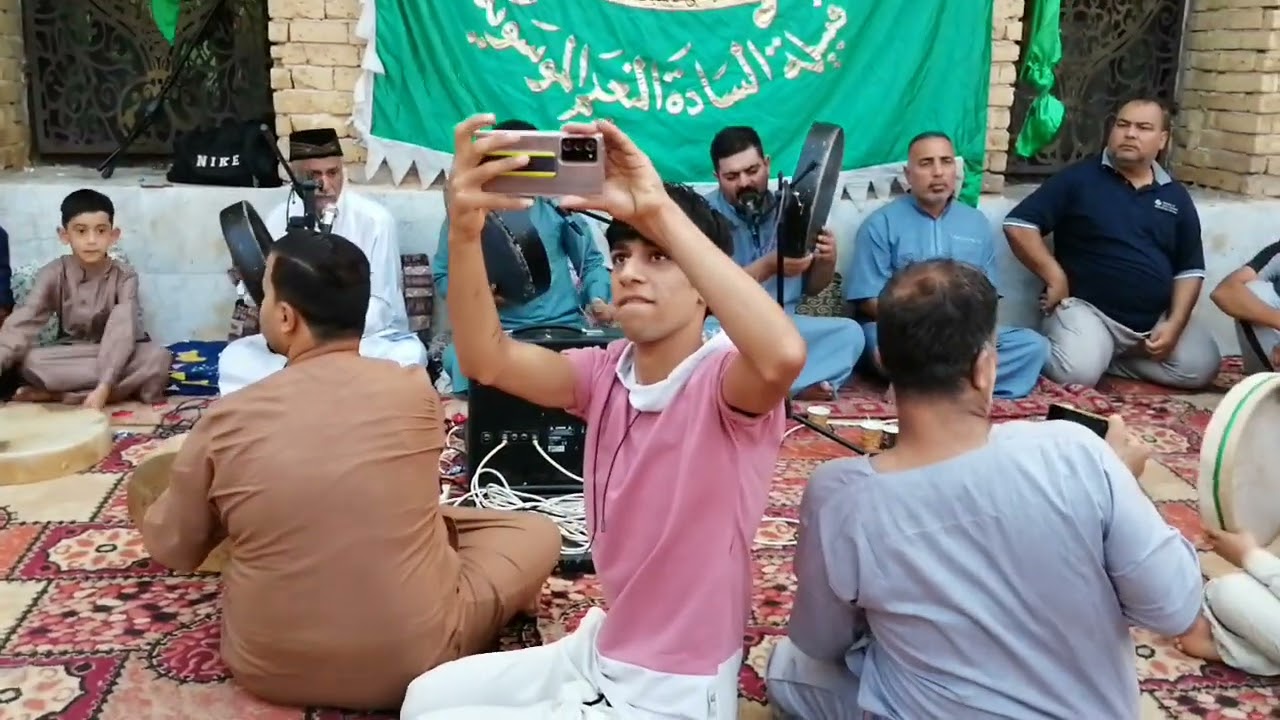 المداح ثامر الجبوري وبحضور المداح محمود اوراك الرفاعي وبحضور سيد وليد النعيمي