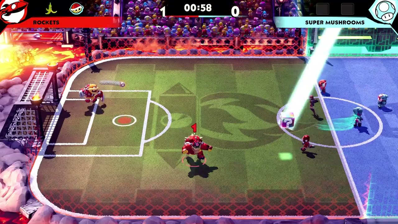 Mario Strikers: Battle League (Solo, Galactic Mode, Trick Cup - Speedrun WR) 14:19