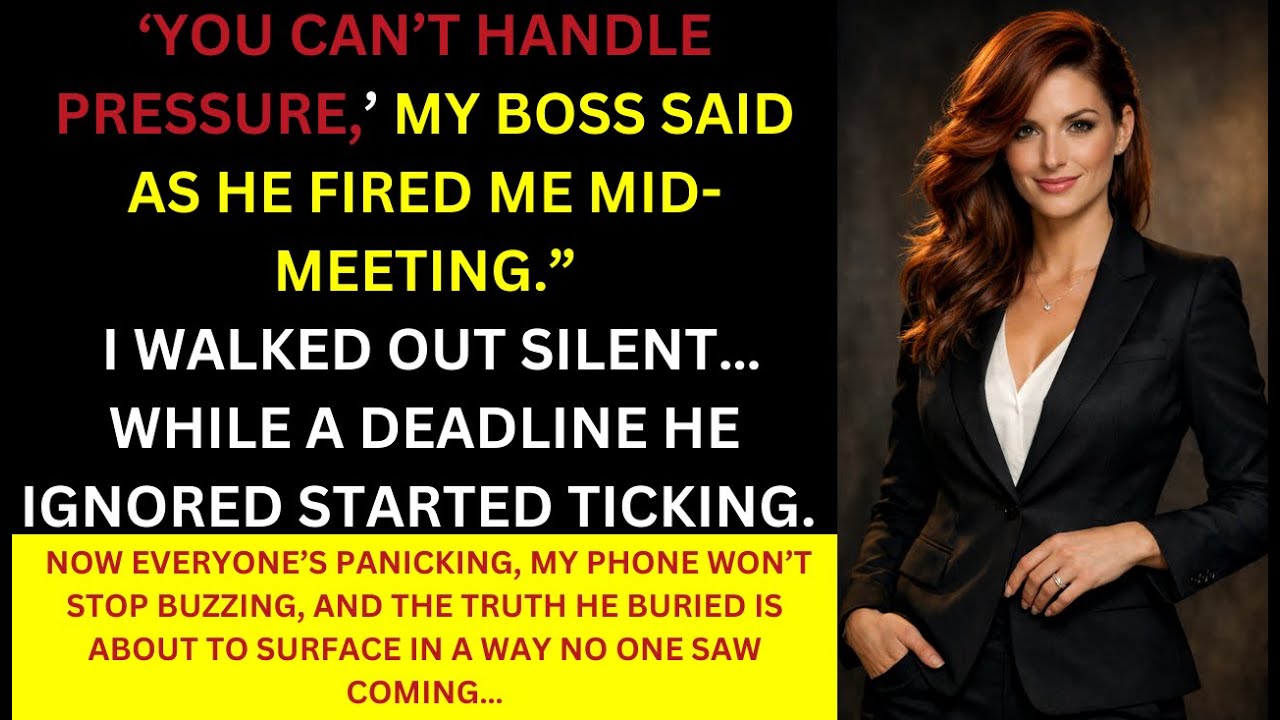 My Boss Fired Me to Prove a Point — The Deadline Proved a Different One
