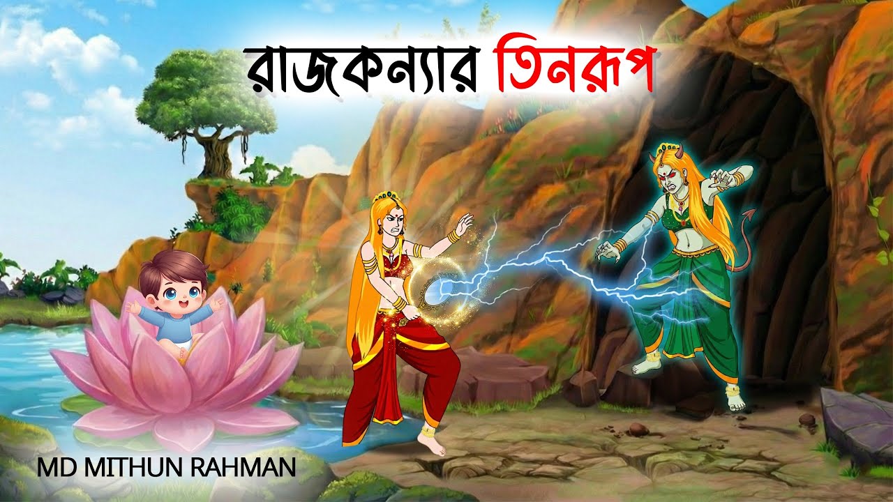 রাজকন্যার তিনরুপ|Ragkonnar Tinrup|Bengali Moral Stories|New Fairy Tales|Bangla Cartoon।3M Toons