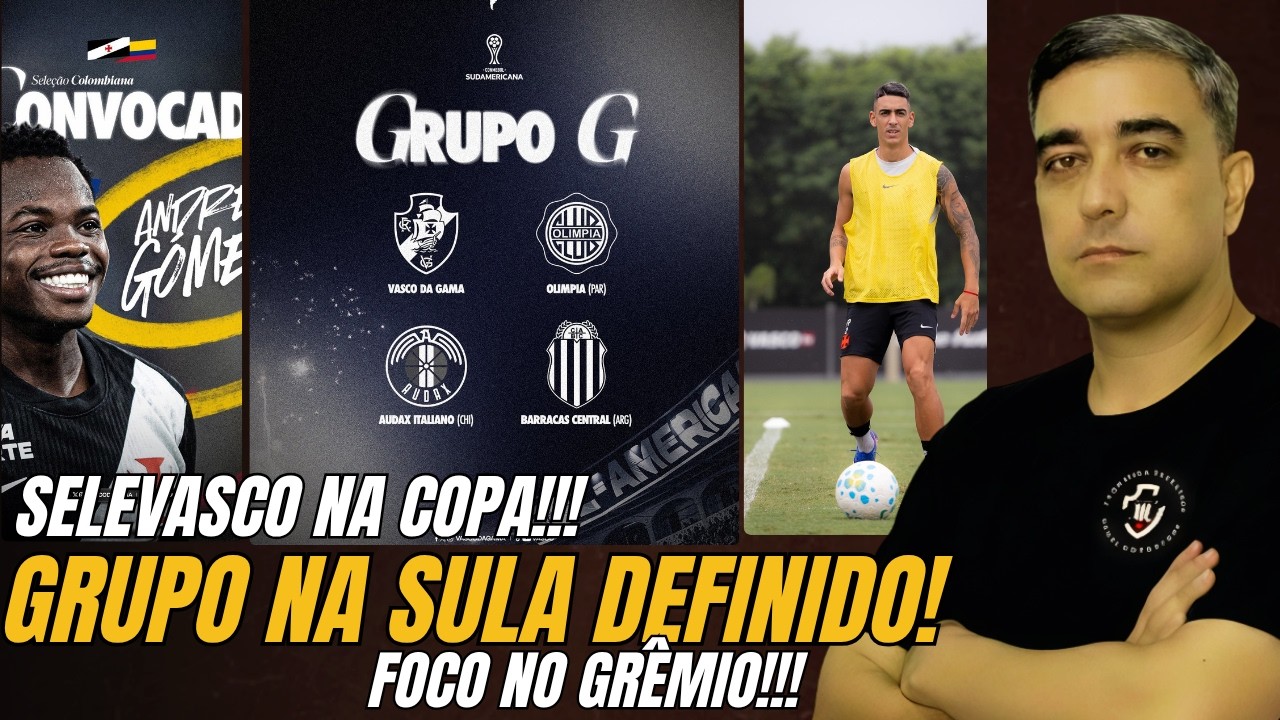 GRUPO NA SULA DEFINIDO! - COLÔMBIA CONVOCADO - MAIS UMA VIRADA CONTRA O FLUC E QUE VENHA O GRÊMIO!