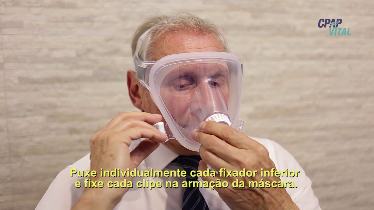 Adaptação  da máscara facial total Total Philips FitLife