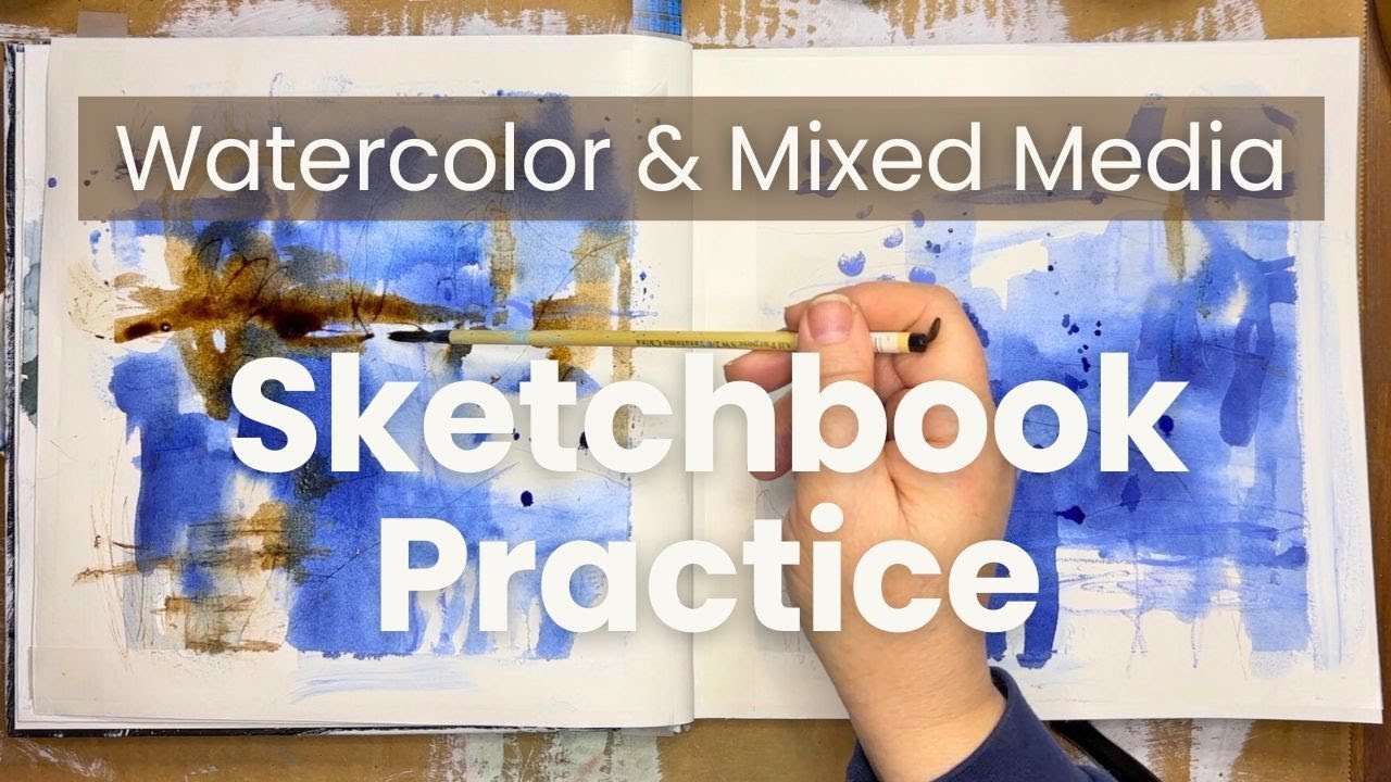 Mixed Media Abstract Sketchbook Play: Easy Techniques to De-Stress After a Long Day