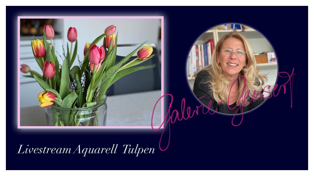 Tulpen in Aquarell live