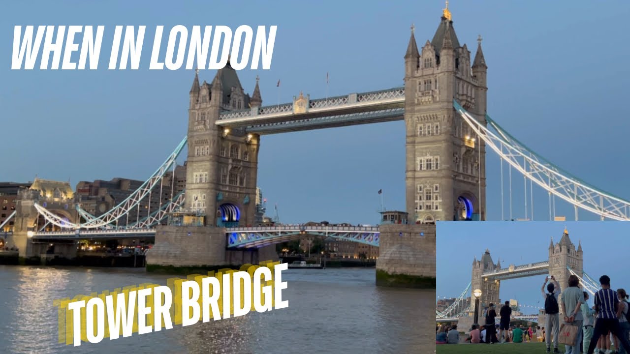When in London I Relaxing walk  along River Thames I Sunset by the Tower Bridge