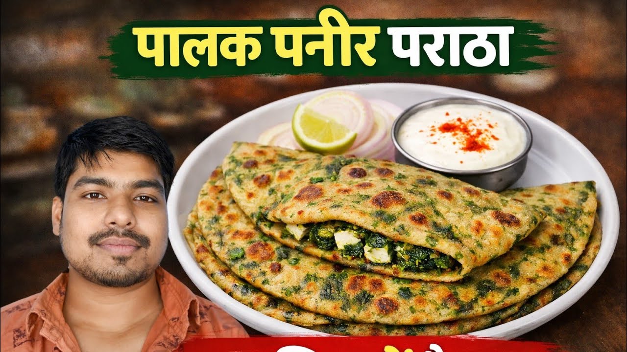 सर्दियों में बनाएं स्वादिष्ट पालक पनीर पराठा | झटपट और हेल्दी रेसिपी| Palak Paneer Paratha Recipe |