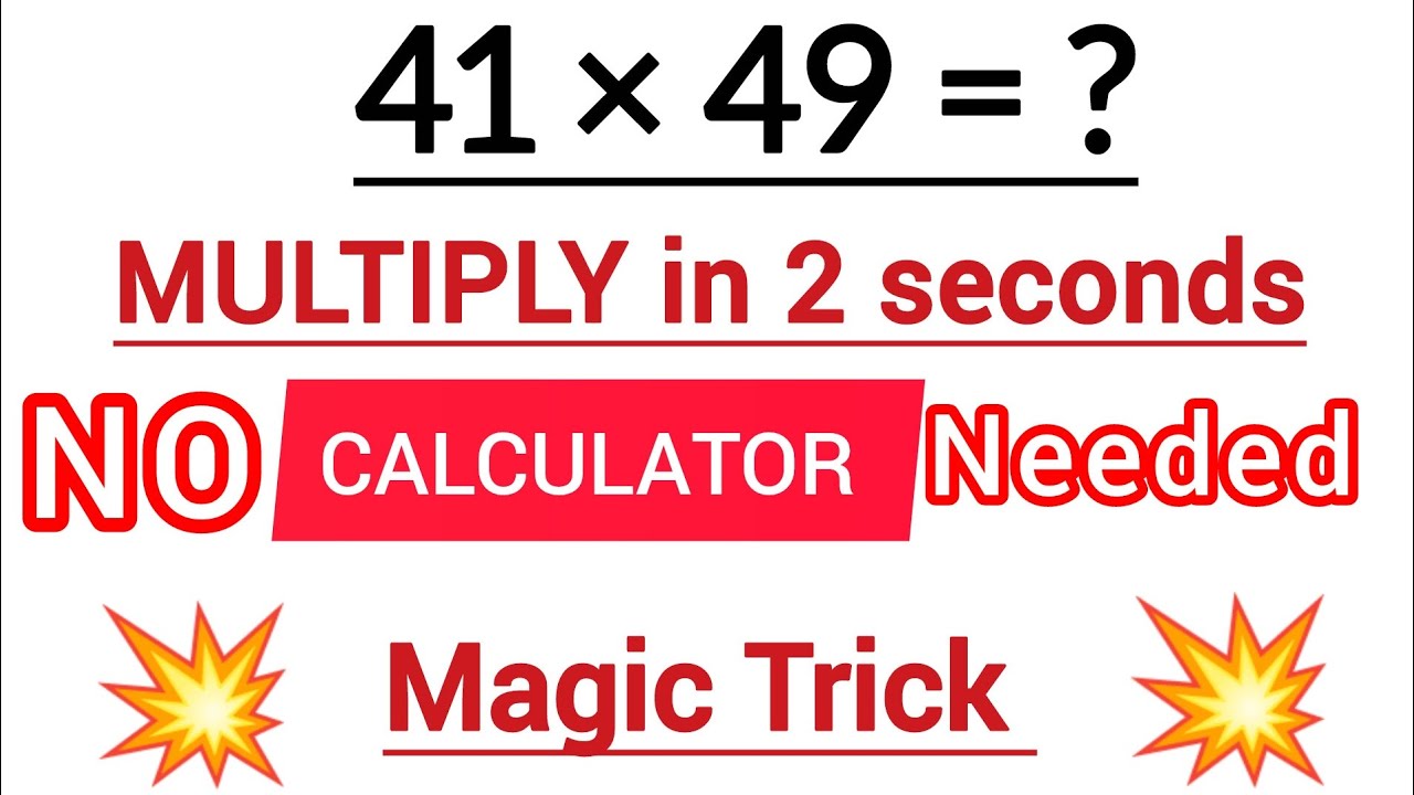 Multiply Any Numbers in Seconds! 😲 | Fast Multiplication Trick You Must Know #multiply #mathstricks 