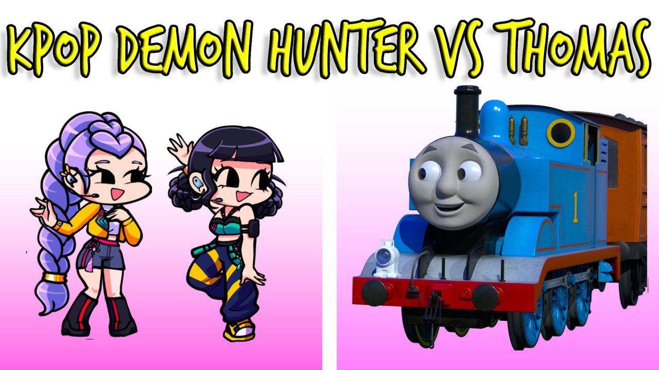 FNF NEW KPOP DEMON HUNTERS VS THOMAS - GOLDEN | drKoploo