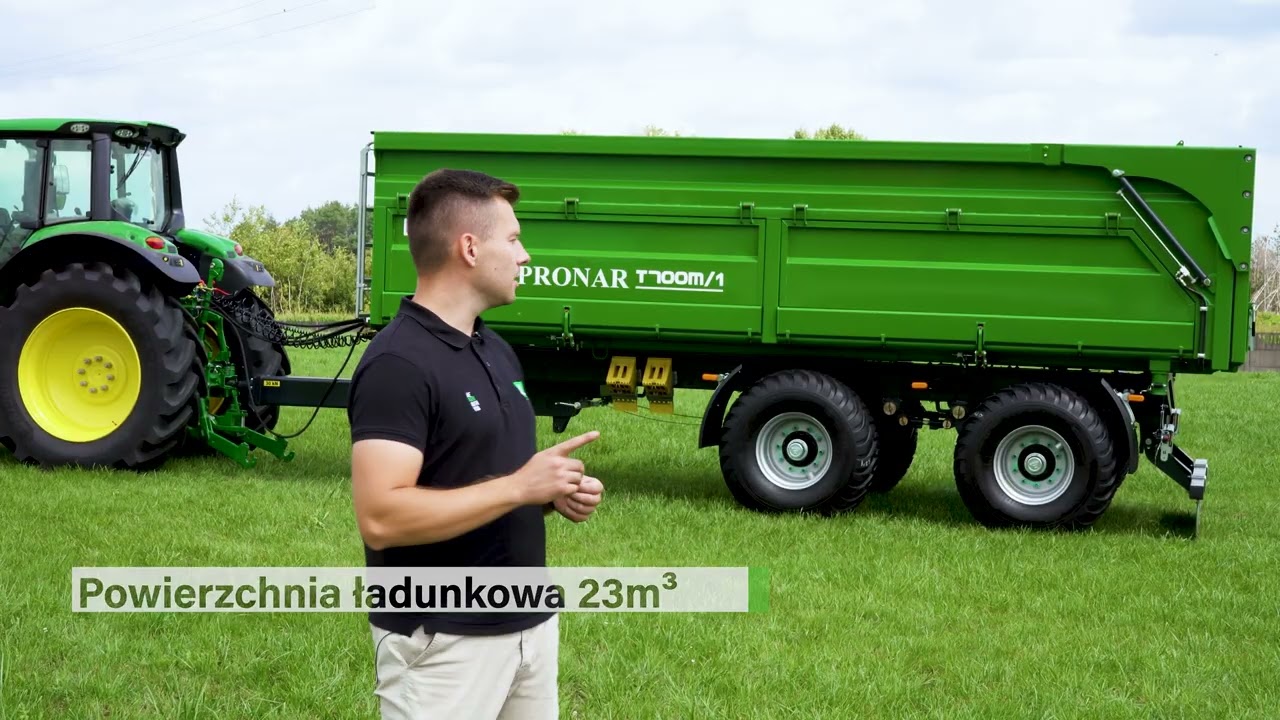 Pronar T700M/1 - przyczepa skorupowa tandem