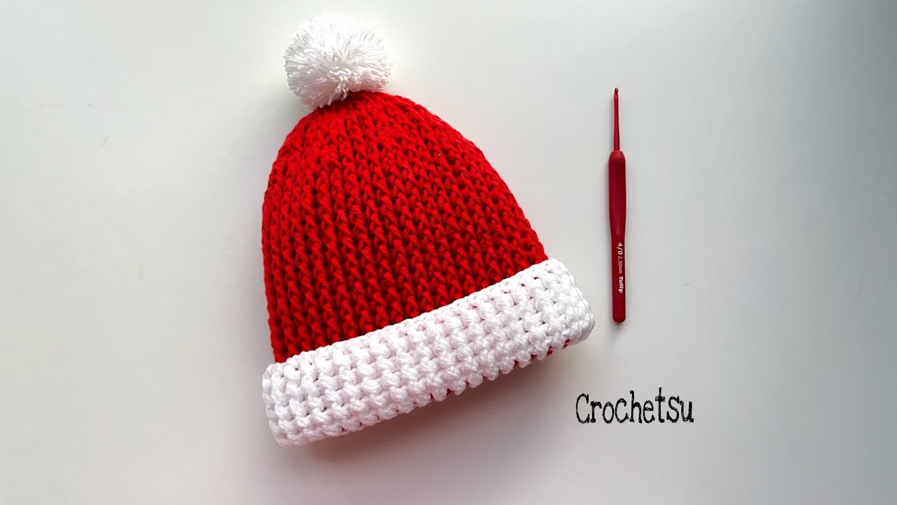 Christmas ဦးထုပ်ထိုးနည်းလေး( Crochet)