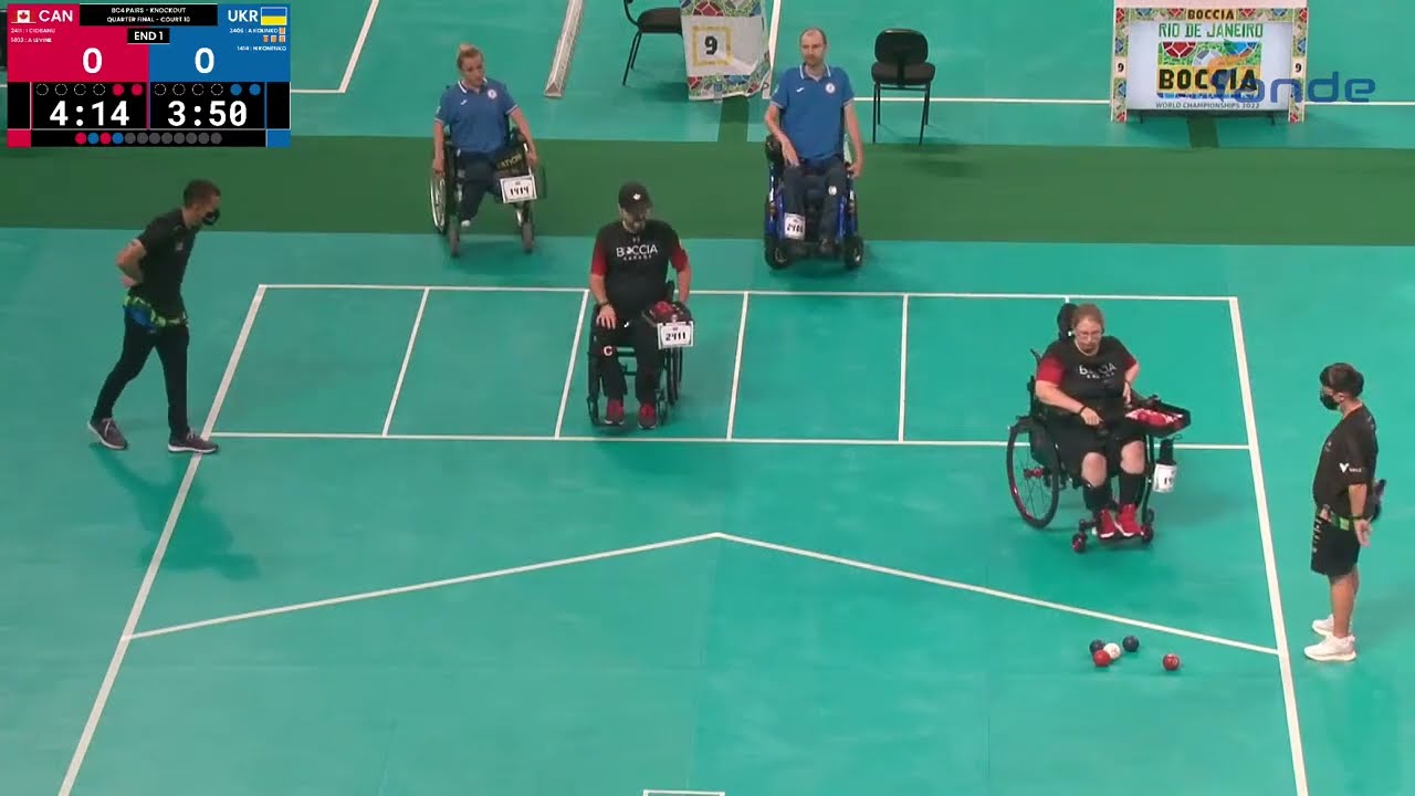 World Boccia Championships 12.12.2022. ¼ Final CANADA vs. UKRAINE (BC4)