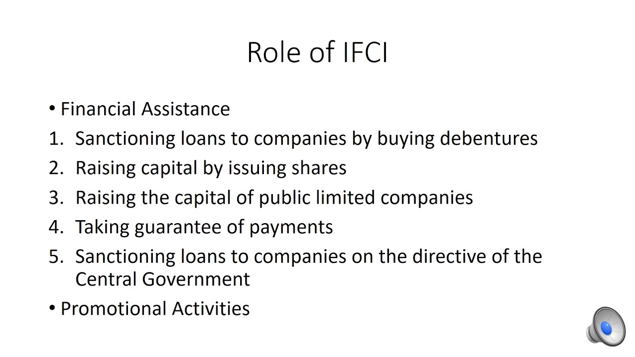 ED  Industrial Finance Corporation of India IFCI  9