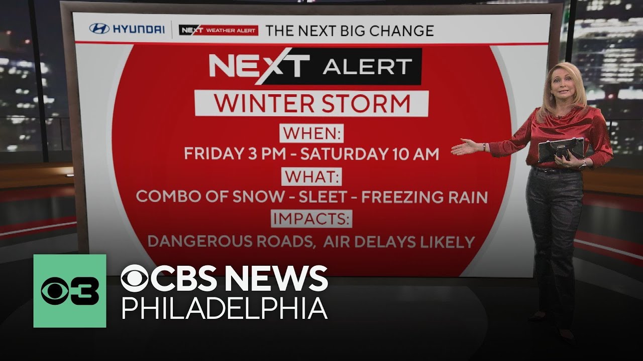 Snow and ice to create dangerous driving conditions Friday in Philadelphia area