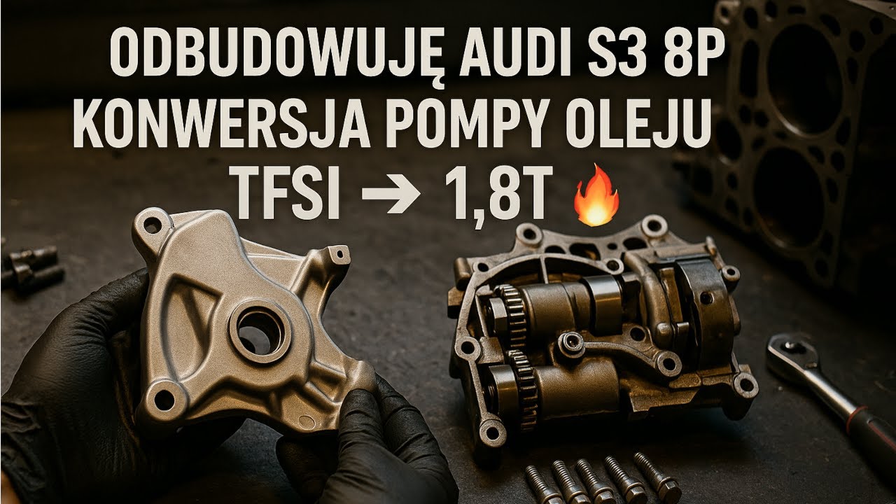 2.0 TFSI KONWERSJA POMPY OLEJU / OIL PUMP CONVERSION  1.8 turbo CZĘŚĆ 1