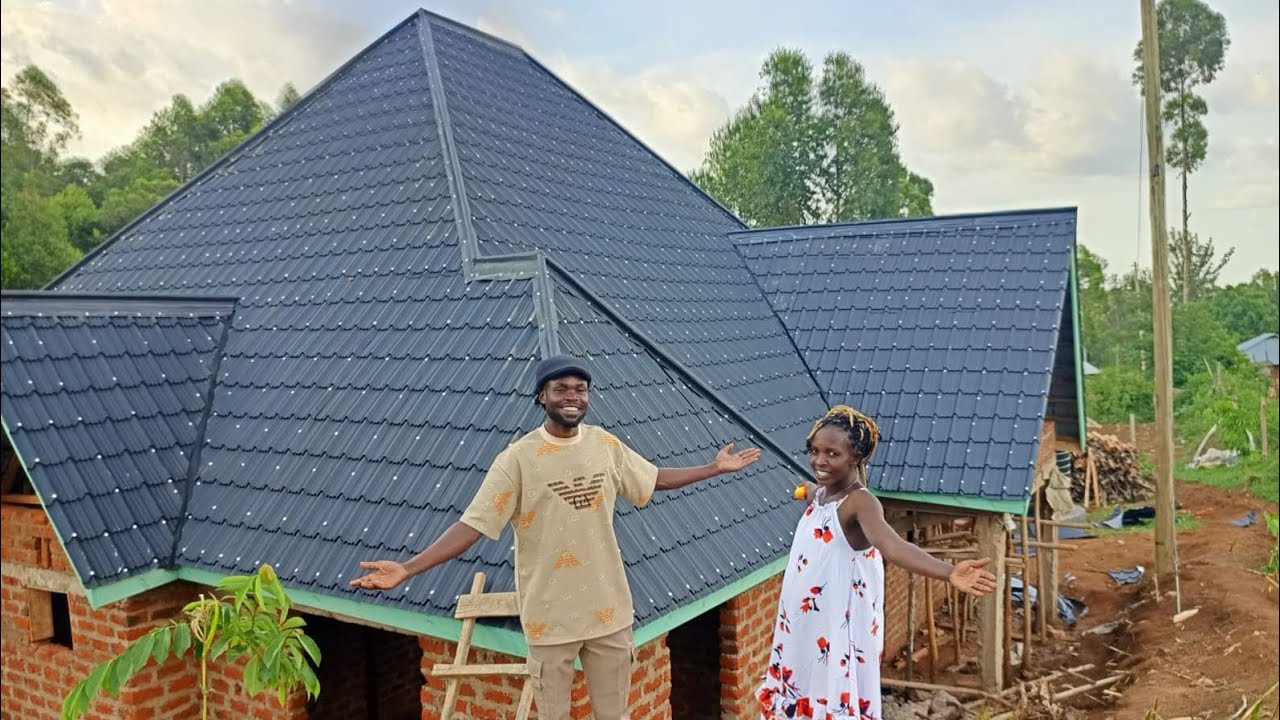 Unbelievable!!Finally we are done on the roofing !!Glory be to God 