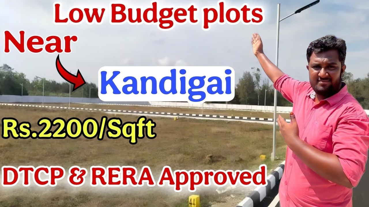 Plot for sale in Kandigai | Low budget plots in Kandigai | Villa plots for sale in Kandigai Chennai