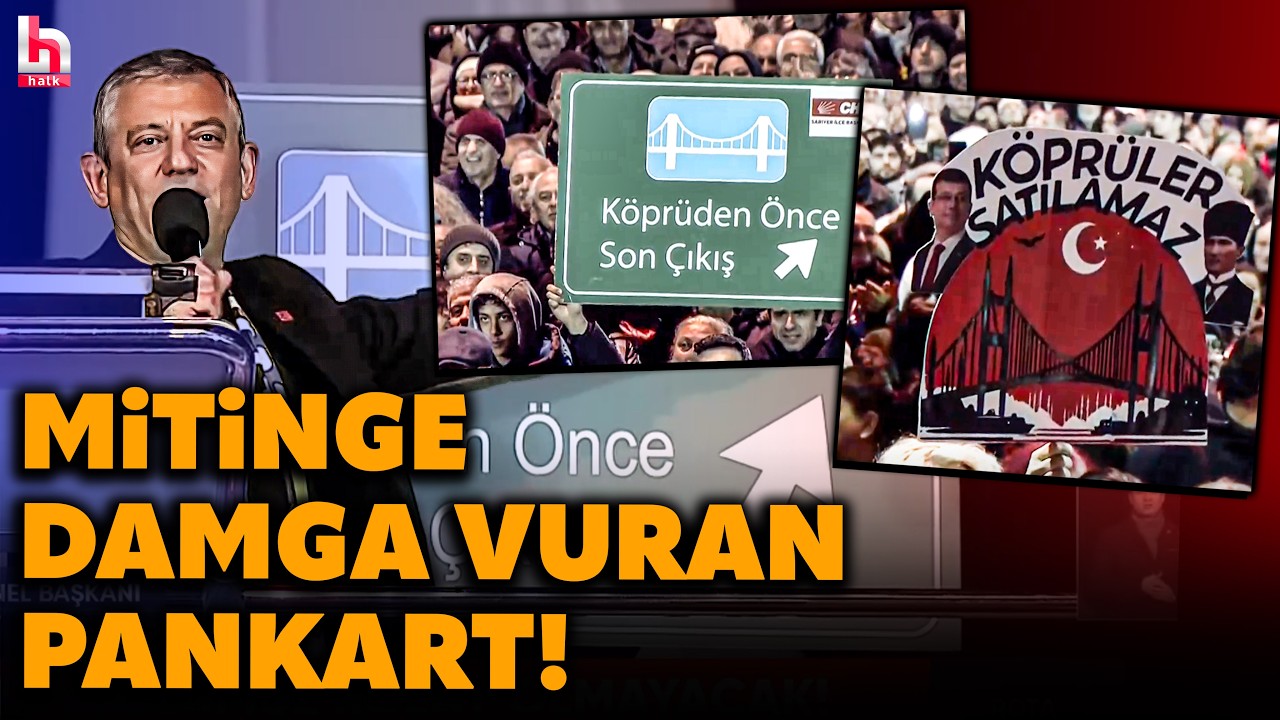 BU PANKARTI ERDOĞAN GÖRMESİN! Özgür Özel'den Erdoğan'ın uykularını kaçıracak sözler!