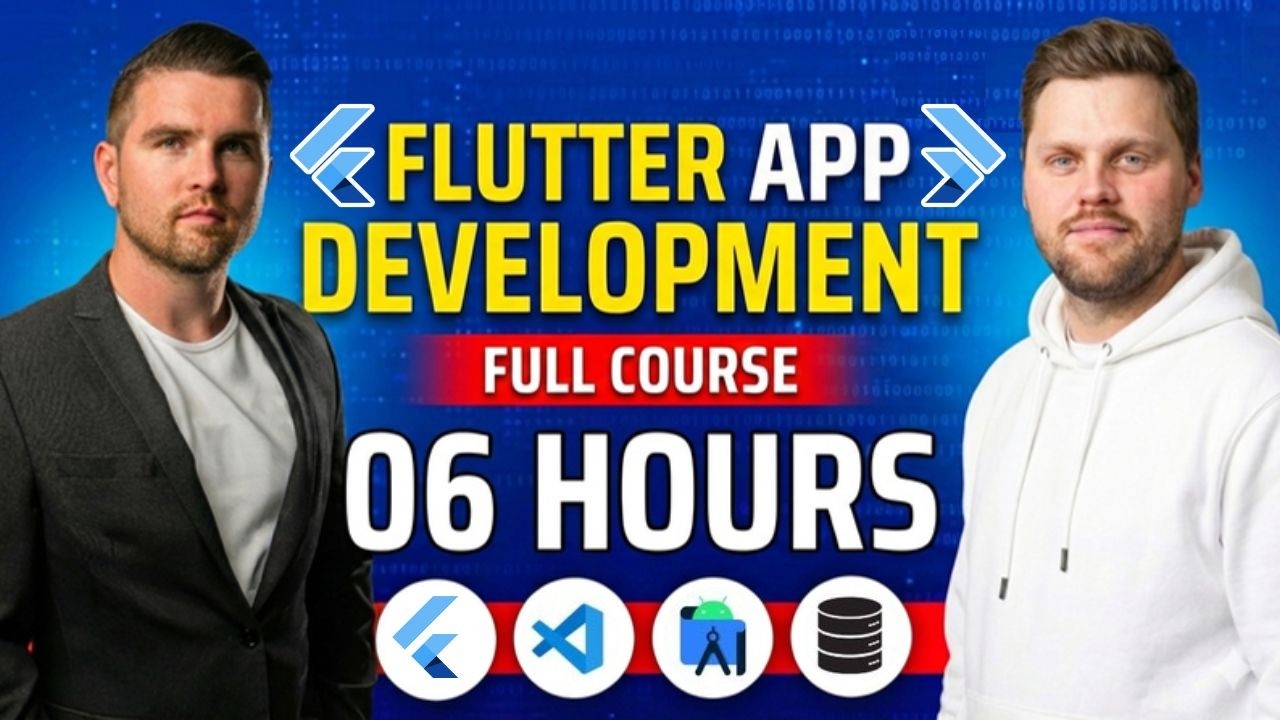 FLUTTER App Development Tutorial With Projects | Flutter Crash Course for Beginners