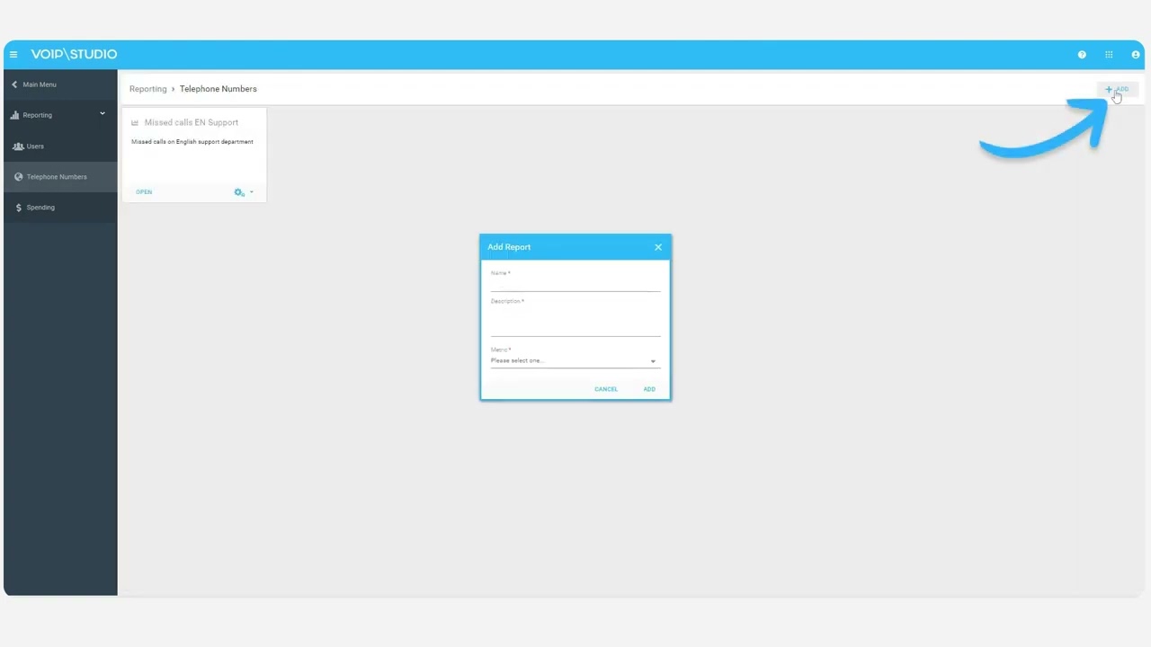 VoIPstudio reporting functionality