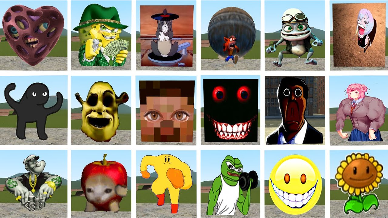 Random Nextbots Pack In Garry's Mod \ Gmod \ 2K
