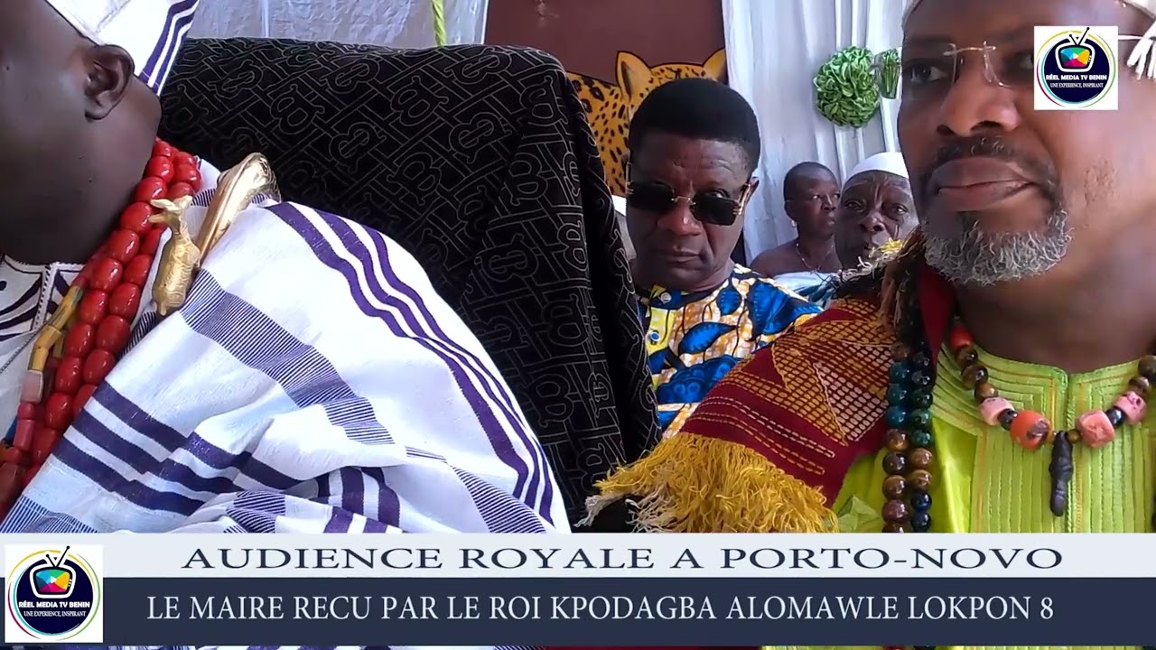 Tournée de prise de contact par le nouveau maire de P-Novo, Rachadou TOUKOUROU au palais KPODAGBA 
