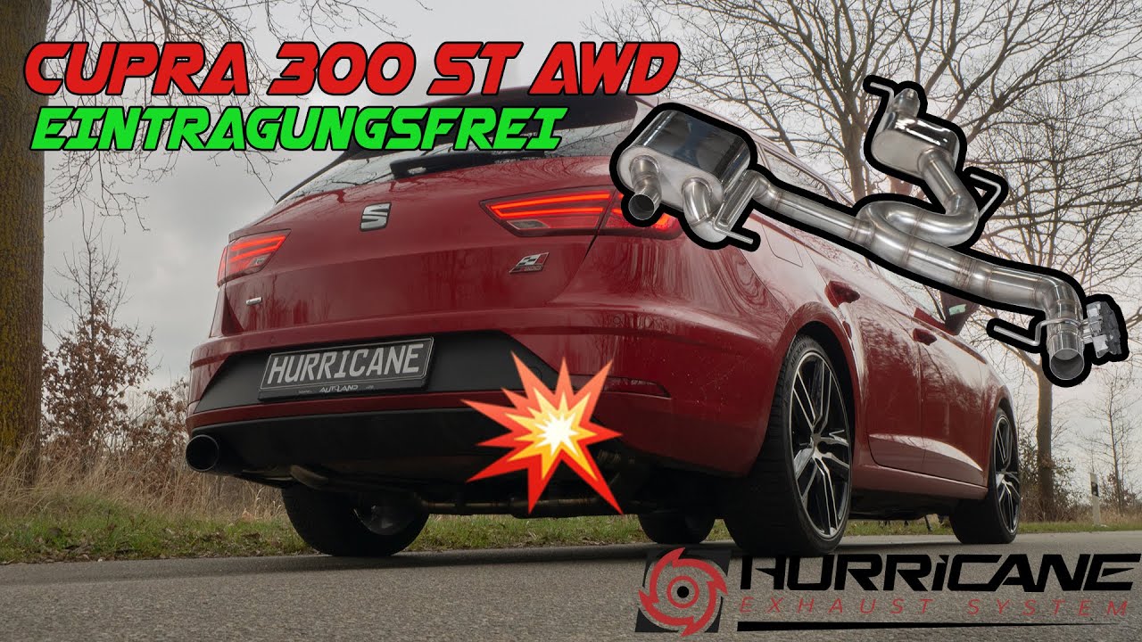 Hurricane Cupra 300 ST 4drive - Version 1 (leise Version) - Klappenabgasanlage mit MSD - SEAT CUPRA