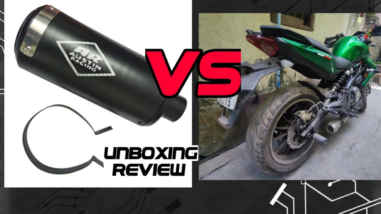 AUSTIN Racing Silencer Unboxing video & Austin racing sound only in 400/- rupees