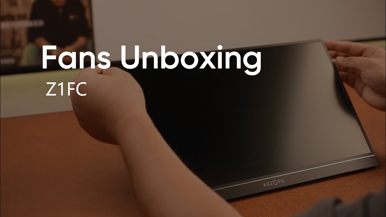 Fans unboxing: Z1FC 144Hz Portable Gaming Monitor