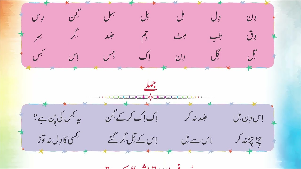 Urdu Qaida 5+ Page NO 29