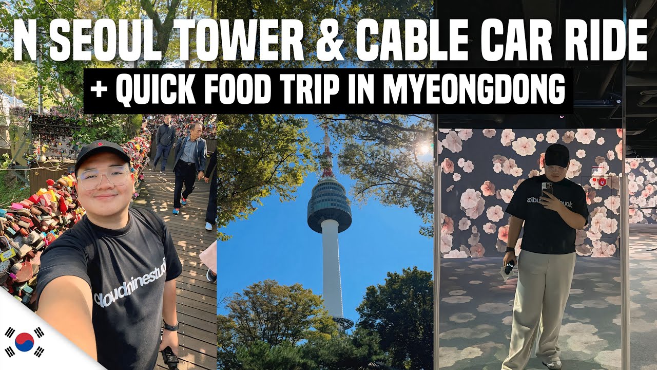 N SEOUL TOWER Adventure: Namsan Cable Car & Love Locks 🇰🇷 | Ivan de Guzman
