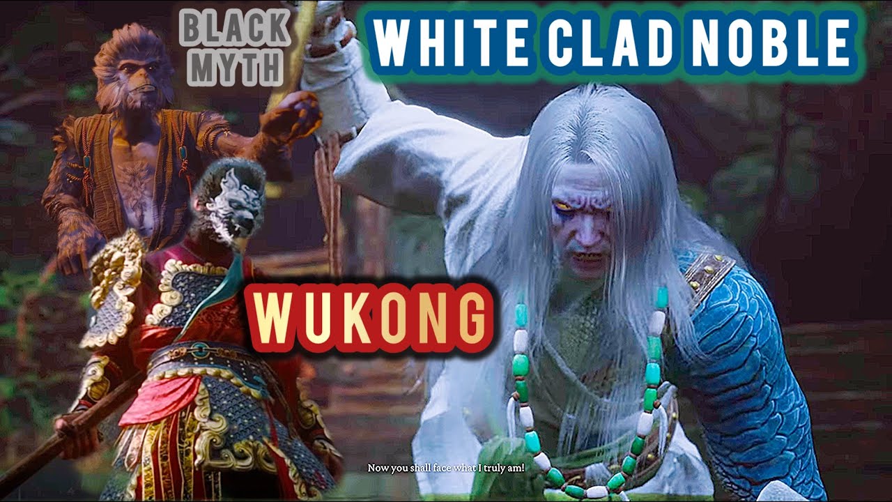 Wukong Fights A Blue Reptilian Boss & Saves Shen Monkey | Black Myth Wukong (music by @prod.juni0r )