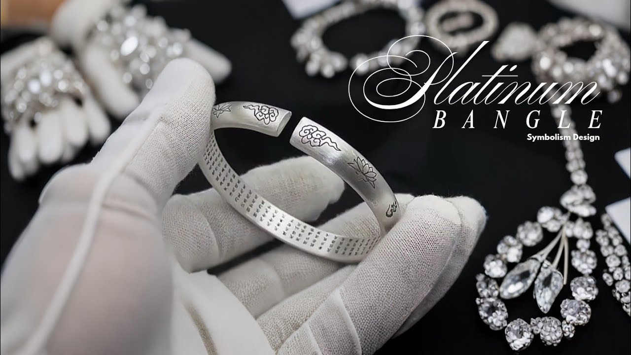 How a Pure Platinum Symbolic Bangle Is Made ✨ | Exquisite Handcrafted Jewelry