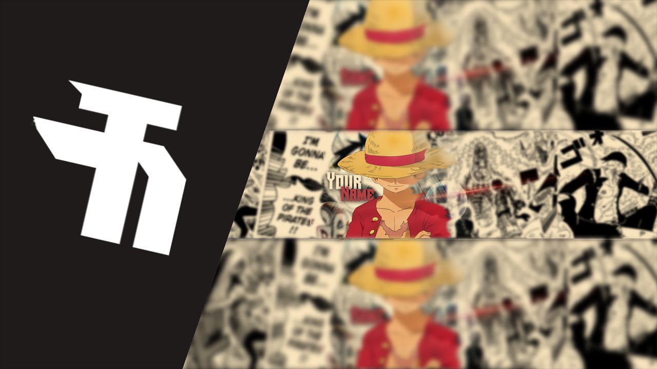 ONE PIECE Banner Template [Luffy] #01 (free download) &bull; TakeoDesigns