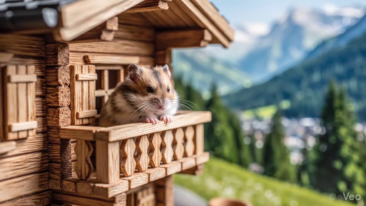 A Tiny Hamster’s Peaceful Journey Through Switzerland 🇨🇭🐹