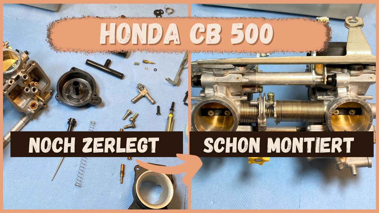 Vergaser Honda CB500 PC26 PC32 BJ 94-03 montieren, ausführlich erklärt vom Vergaseronkel