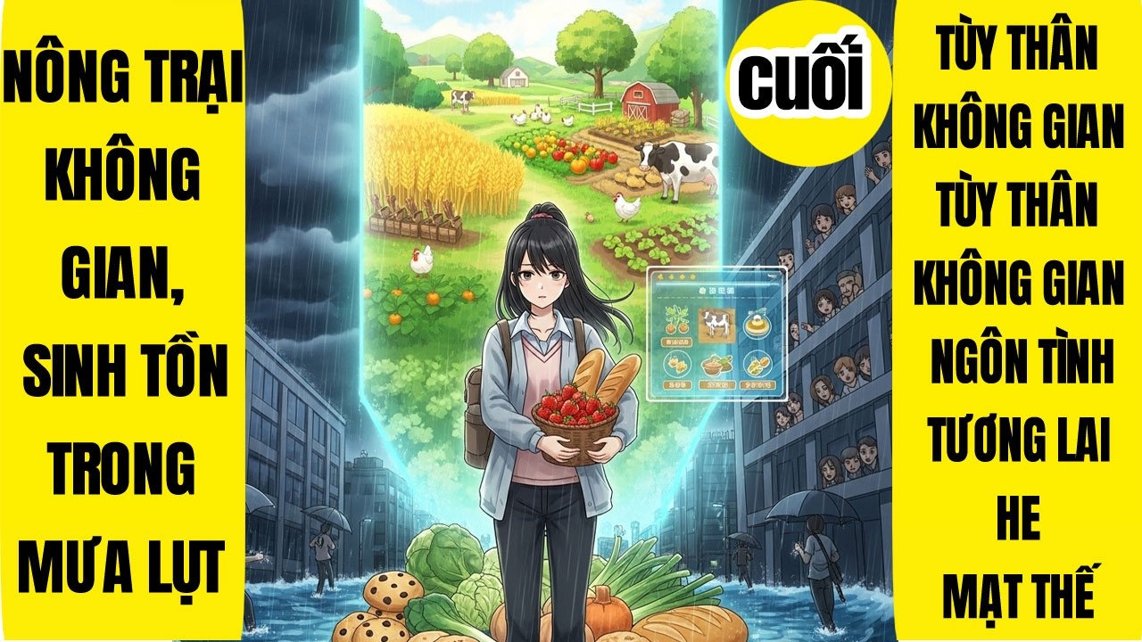 CUỐI: Nông Trại Không Gian, Sinh Tồn Trong Mưa Lụt, Mạt Thế, Hằng Ngày, Thăng Cấp Lưu, Chậm Nhiệt