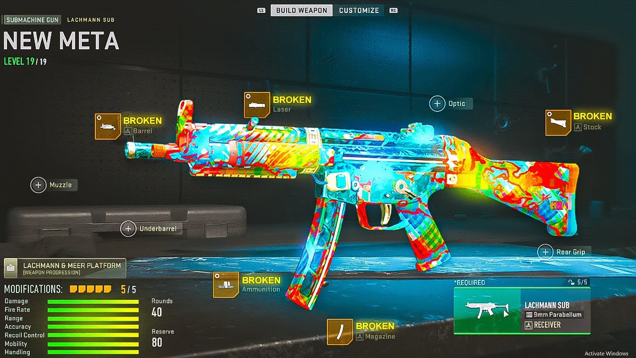 the *BEST* Movement Lachmann Sub Setup on Vondel Park (Best Lachmann Loadout / Class Setup) MW2