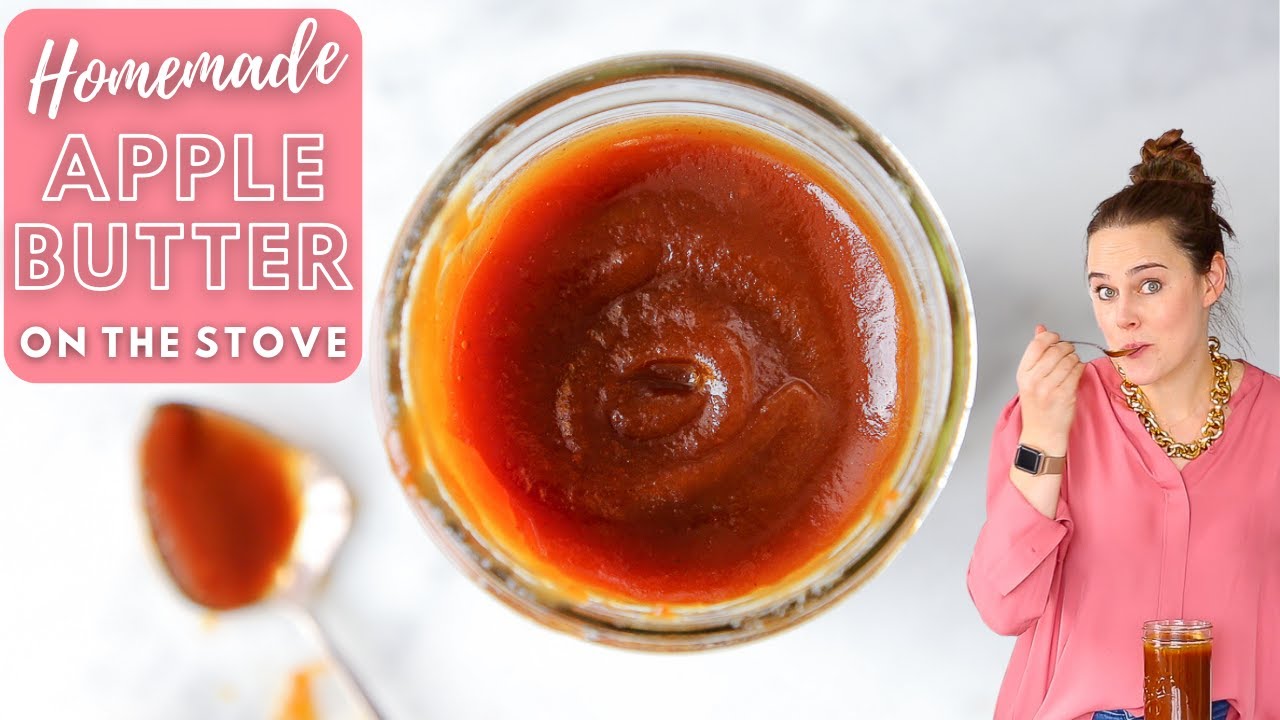 HOMEMADE APPLE BUTTER ON THE STOVE: Make your own apple butter for toast, desserts, and meats!