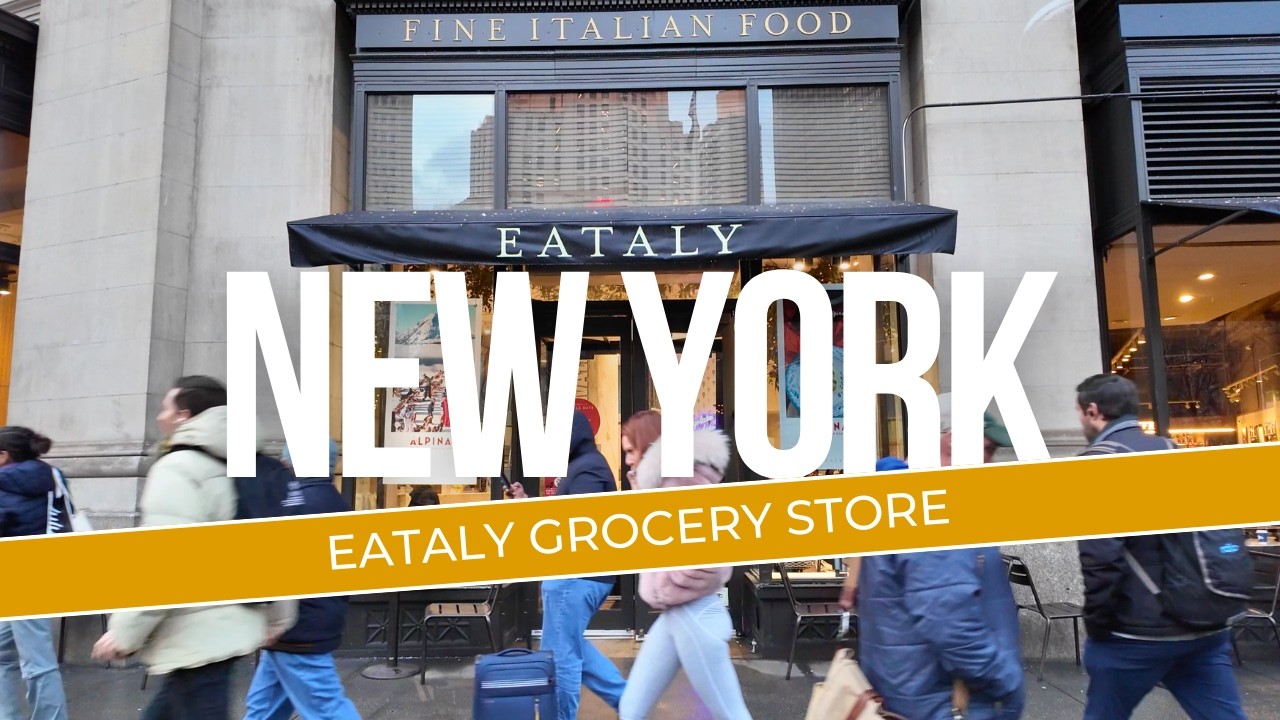 Inside EATALY ITALIAN GROCERY STORE New York City